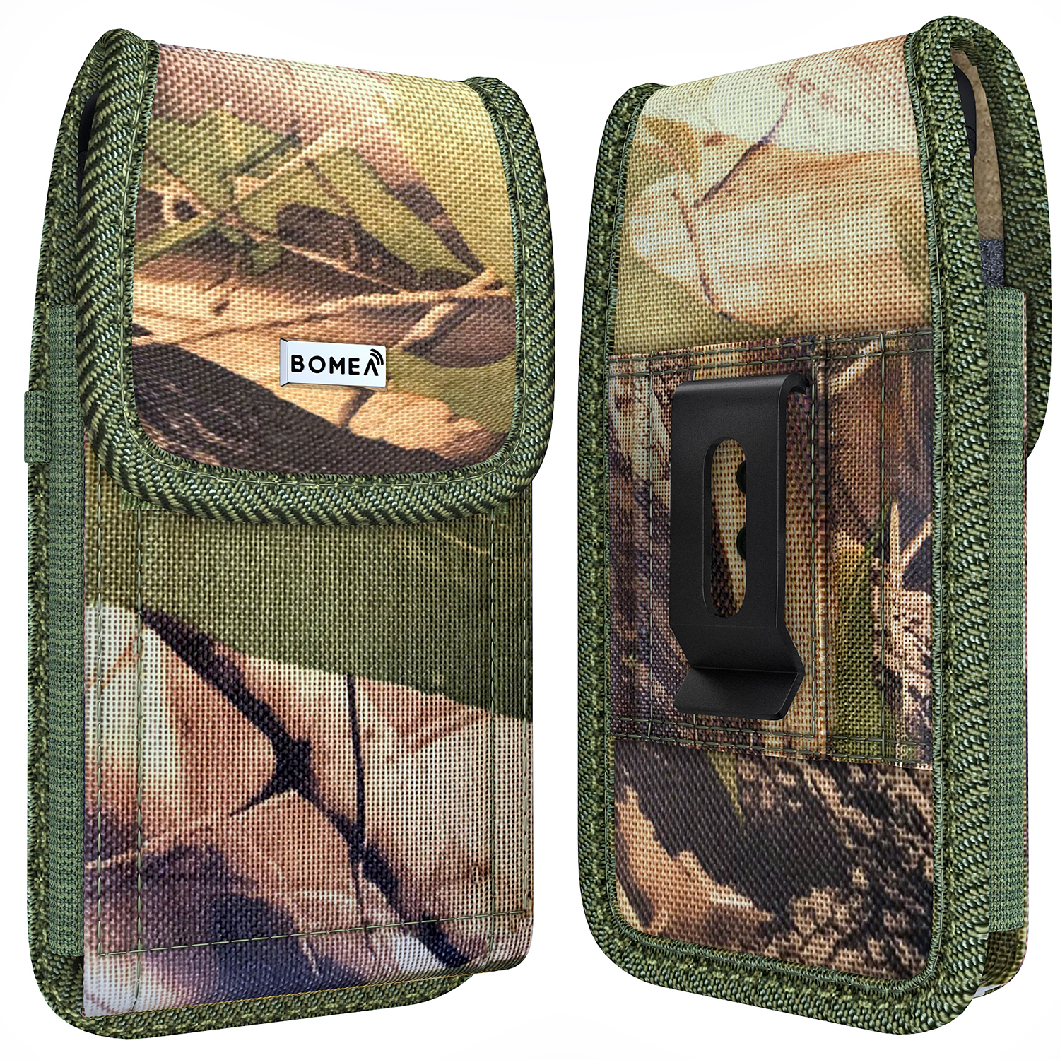 iPhone 11 Pro Max/Xs Max Holster Case - Rugged Nylon Belt Clip Case Cell Phone Carrying Pouch Holder Belt Holster for Apple iPhone 11 Pro Max/Xs Max (Fits Phone w/Otterbox Case on) Camo - image 1 of 6