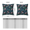thumbnail image 3 of Rateoe Flamingos And Birds Pattern Throw Pillow Cover Premium Pillow Stuffer Sham Square for Decorative Cushion Bed Couch Sofa(Pillow insert not included), 3 of 8