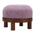 thumbnail image 6 of Gome Ottoman Wisteria Purple Ottoman, Modern Style, Painted rubberwood leg, Plywood, Indoor Living, 6 of 8