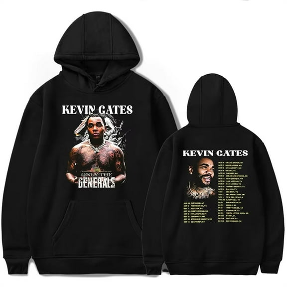 Kevin Gates Only The Generals Tour Hoodie unisex fashion long sleeved casual sportswear clothing