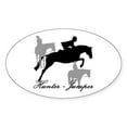 thumbnail image 1 of CafePress - Hunter Jumper Trio Script - Sticker (Oval), 1 of 1