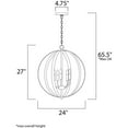 thumbnail image 2 of 10032BK Maxim Lighting Provident - 27 Inch 5 Light Pendant     -Traditional Installation, 2 of 2