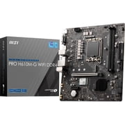 MSI H610M-G DDR4 Gaming Desktop Motherboard - Intel H610 Chipset - Socket LGA-1700 - Pentium Gold, Celeron, Core Processor Supported - 64 GB DDR4 SDRAM Maximum RAM - DIMM - 2 x Memory Slots - Gigab...