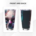 thumbnail image 3 of Vsdgher Modern Abstract Colorful Skull B 20 Oz Stainless Steel Vacuum Insulated, Travel Mug Coffee Cup for Home, Office, Outdoor Works Great for Ice Drinks and Hot Beverage -Straw Two-piece Set, 3 of 8