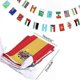 thumbnail image 2 of 2025 String Flags Pennant Banners, 100 Different Countries Decorative Banners, Multicolor Polyester, 25M Length, 2 of 5