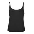 thumbnail image 4 of BLOCLOALO Tank Tops for Women Womens Blouses Casual Tank Top for Women Adjustable Spaghetti Strap Camisole Scoop Neck Sleeveless Top S 3Xl Tunic Tops Loose Tank Tops for Women Trendy Tops Black L, 4 of 9