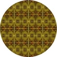 thumbnail image 1 of Ahgly Company Machine Washable Indoor Round Transitional Night Red Area Rugs, 5' Round, 1 of 7