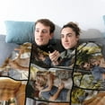 thumbnail image 5 of Custom Sherpa Fleece Blanket with Photos Text Soft Warm Fuzzy Custom Blanket Personalized Couples Gifts for Boyfriend Girlfriend Customized Picture Blanket Gifts for Birthday Anniversary Christmas, 5 of 6