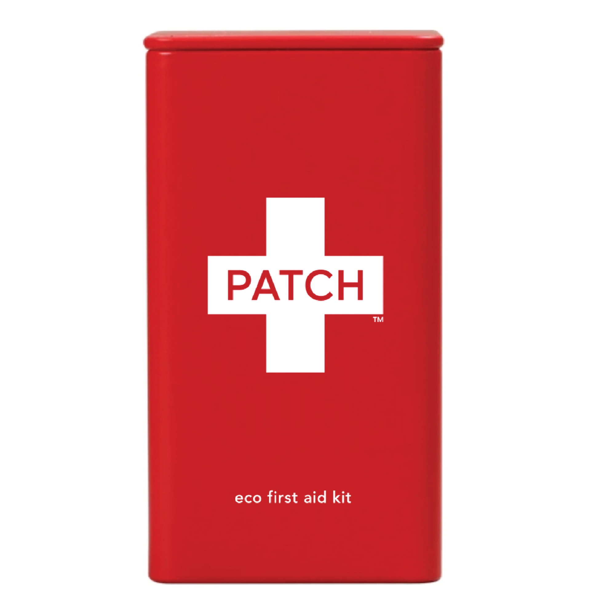 Patch Eco First Aid Kit with Bandages, Wound Spray, Gauze, Travel Tin, 77 Ct