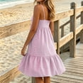 thumbnail image 5 of StSilkitty Striped Cami Dresses for Womens Spaghetti Strap Sleeveless Square Neck Romper Sundresses Beach Vacation Dress, 5 of 6
