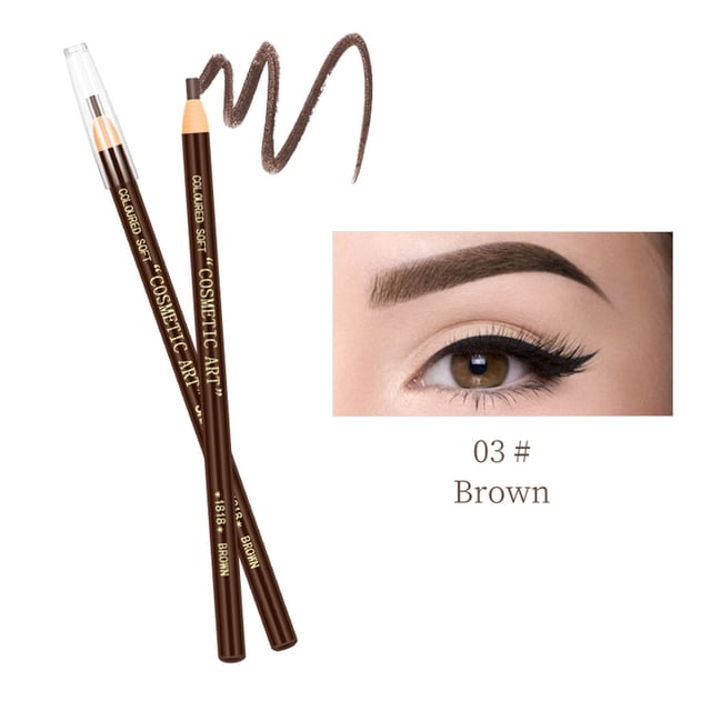 WIFKLSIIPG Water Eyebrow Pencil Smooth Pull Through Design Long Lasting Color Easy Blend Formula Natural Look Enhancer