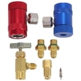 thumbnail image 1 of Robinet Auto-Scellant R134YF avec Adaptateur de Réservoir R134A et Coupleurs Rapides R1234, pour Réfrigérants A/C, 1 of 5