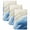 Navy Blue, variant on Teal Ombre Ocean Kitchen Towels Set of 1, Summer Beach Coastal Waves Gradient Absorbent Dish Towels for Kitchen, Microfiber Hand Towel, Quick Drying Tea Towel for Cleaning Decorative Dishcloths