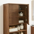 thumbnail image 5 of Render Tall Bathroom Storage Cabinet in Walnut, 5 of 9