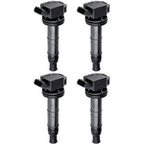 Set of 4 ISA Ignition Coils Compatible with 2001-2012 Toyota Camry Corolla RAV4 Solara Matrix Highlander Lexus HS250h Scion TC 2.0L 2.4L L4 Replacement for UF333