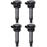 Set of 4 ISA Ignition Coils Compatible with 2001-2012 Toyota Camry Corolla RAV4 Solara Matrix Highlander Lexus HS250h Scion TC 2.0L 2.4L L4 Replacement for UF333