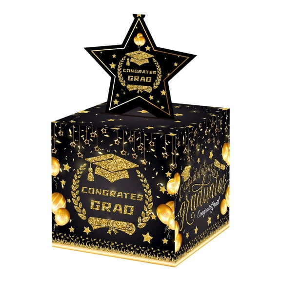 Graduation Party Supplies 2026 Graduation Box Class Of 2026 Grad Party Favor Holder With 50 Bags For Cash Cards Congrats Grad Decoration For High School College Celebration