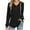 Black, variant on Admvng Hoodies for Women Solid Color Button Pocket Loose Long Sleeve Causal Hoodie, Size S-2XL