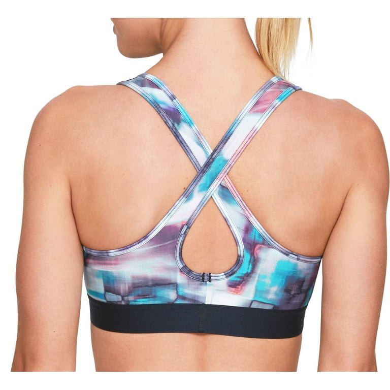 Under Armour Women's Armour Mid Crossback Printed Sports Bra 