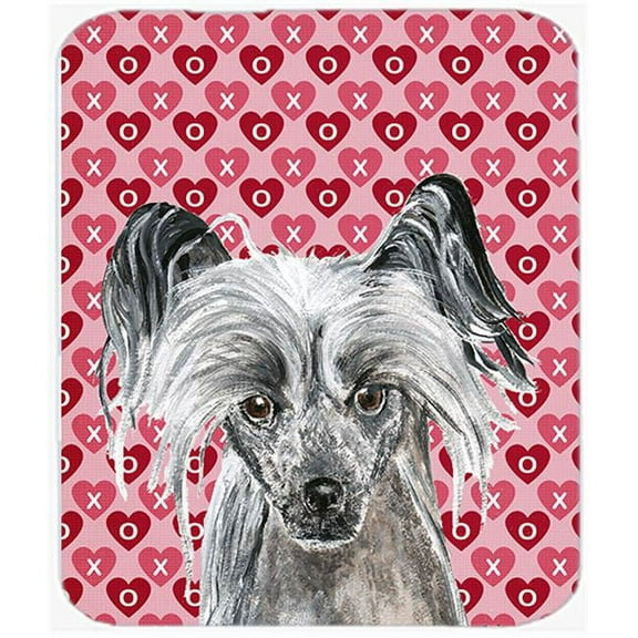 Carolines Treasures  Chinese Crested Valentines Love Mouse Pad