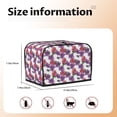thumbnail image 5 of Yiaed Peonies Print Two Slice Bread Machine Cover, Universal Size Kitchen Appliance Cover for Bread Machine,Bread Machine Cover, 5 of 7
