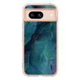 thumbnail image 2 of Designed for Google Pixel 8a Marble Case, Ultra Thin Girls Women Plating Marble Designed Flexible Soft TPU IMD Marble Protective Case Cover for Google Pixel 8a - Green, 2 of 11