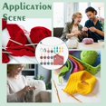 thumbnail image 6 of 33 Pcs Knitting Accessories Kit Including Dog Paw Print Stitch Marker 0-9 Number Row Counter Chains Needle Stoppers Yarn Guide Finger Holder for DIY Knitting Weaving Sewing Mixed Color, 6 of 6