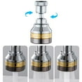 thumbnail image 5 of 1Pc High Quality Brass Kitchen Tap Head Faucet Aerator Extender Anti-Splash 3 Levels Adjustable For Kitchen Sink Bathroom Sink 14.9cm + Adapter, 5 of 9