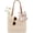A-Beige, variant on Crochet Beach Bag for Women with Zipper,Summer Straw Beach Tote Bag Woven Boho Shoulder Bag for Vacation