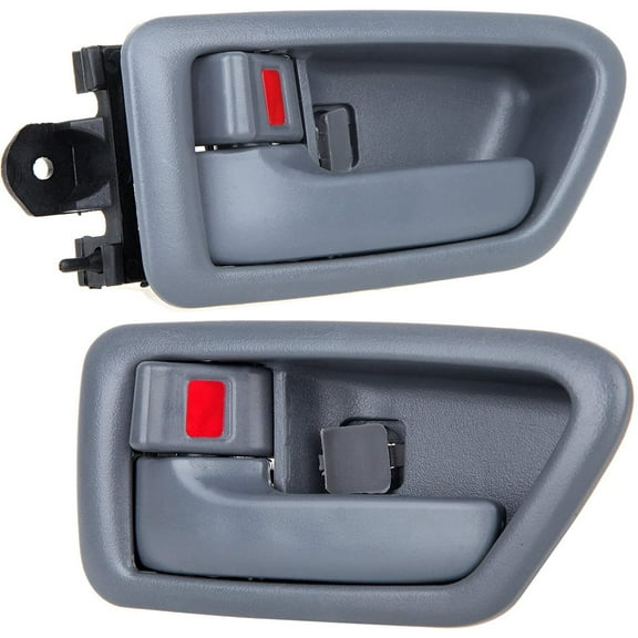 CCIYU Door Handles Interior Front Rear Driver Side Replacement fit for 1997-2001 for Toyota Camry Inside Door Handles Texture Gray(2pcs)