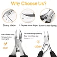 thumbnail image 5 of Baweave Thick Hard Nail Clipper Set  Nail Care Tool  Large Nail Clippers  Toenail Clippers  Set  Nail Care Tools  Nail Care  Nail Clipper For Seniors  Men‘S Nail Clipper Kit  Toenail Clip, 5 of 5