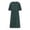 *Green, variant on VBVC Women's Cotton-Linen Midi Dress,Ladies Ruffle V-Neck Button Down Sundress,Summer Drawstring Dress For Women,Green,S-2XL