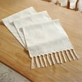 thumbnail image 2 of Farmhouses Hand-woven Tasseled Cotton Table Decoration, Suitable For Holiday Parties Polyester Antependium,C,Polyester, 2 of 9