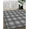 thumbnail image 3 of Ahgly Company Machine Washable Indoor Round Transitional Dark Gray Area Rugs, 6' Round, 3 of 7