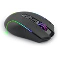 thumbnail image 5 of Ratón inalámbrico para juegos con cable, retroiluminación RGB, ratón óptico ergonómico, 9 botones programables con botón de disparo rápido de grabación de macros, 4000 DPI ajustables,, 5 of 5