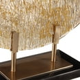 thumbnail image 2 of Uttermost Layan Coastal Marble and Steel Art Glass Charger in Gold/Black, 2 of 5