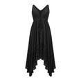 thumbnail image 4 of Women's Sleeveless Hollow Out Midi Beach Dress Solid Color Party, 4 of 6