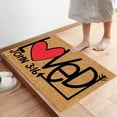 thumbnail image 4 of NANDIYNZHI Valentines Welcome Door Mat Heart Outdoor Welcome Mats for Front Door Non Slip Heart Coir Floor Mat Red White Stripe Valentines Rug for Outside Front Porch Entryway Decor, 4 of 8