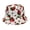 White, variant on Strawberry Print Bucket Hat Sun Visors for Women Casual Double Sided Beach Hat for Outdoor Hats