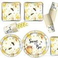 thumbnail image 2 of Bee Theme Disposable Party Tableware Set - Eco-Friendly with Plates Cups Cutlery, 2 of 6