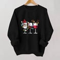 thumbnail image 5 of Cadancy Womens Christmas Sweatshirt Funny Wine Glass Print Vintage Crewneck Loose Sweatshirts Long Sleeve Winter Party Tops Xmas Holiday Pullover Outfits 2025, 5 of 5
