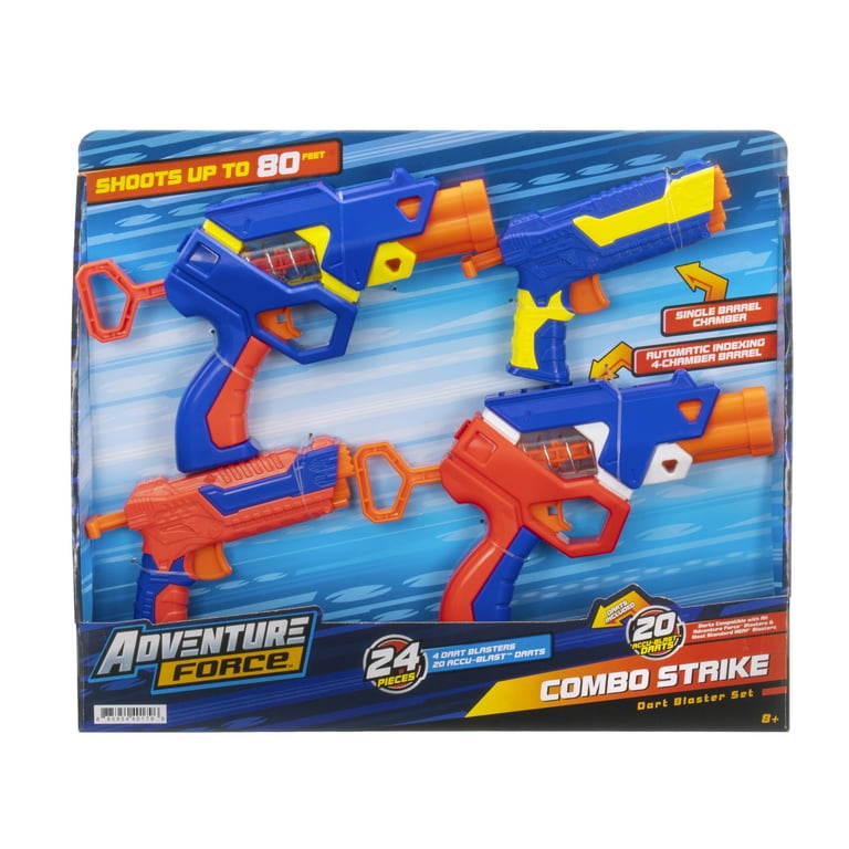 Adventure Force Combo Strike Foam Dart Blaster Set, Spring-Powered