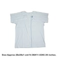 thumbnail image 3 of Guardurnaity Traje de paciente con cuello en V, camisa de manga corta reutilizable a la moda, blusa, Tops holgados portátiles, absorción de sudor con masajeadores Guardurnaity CE013447-00, 3 of 6