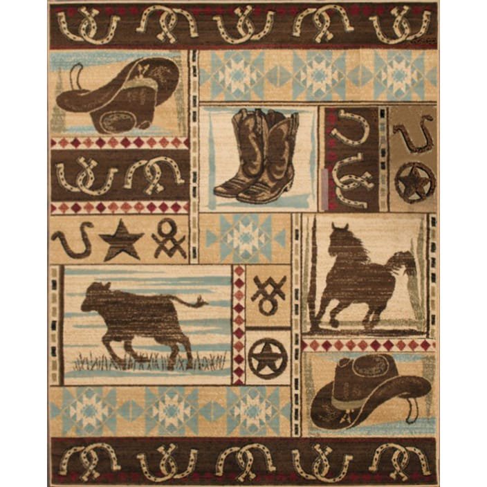 Mayberry Rugs Mayberry Hearthside Desperado Western Rodeo Area Rug