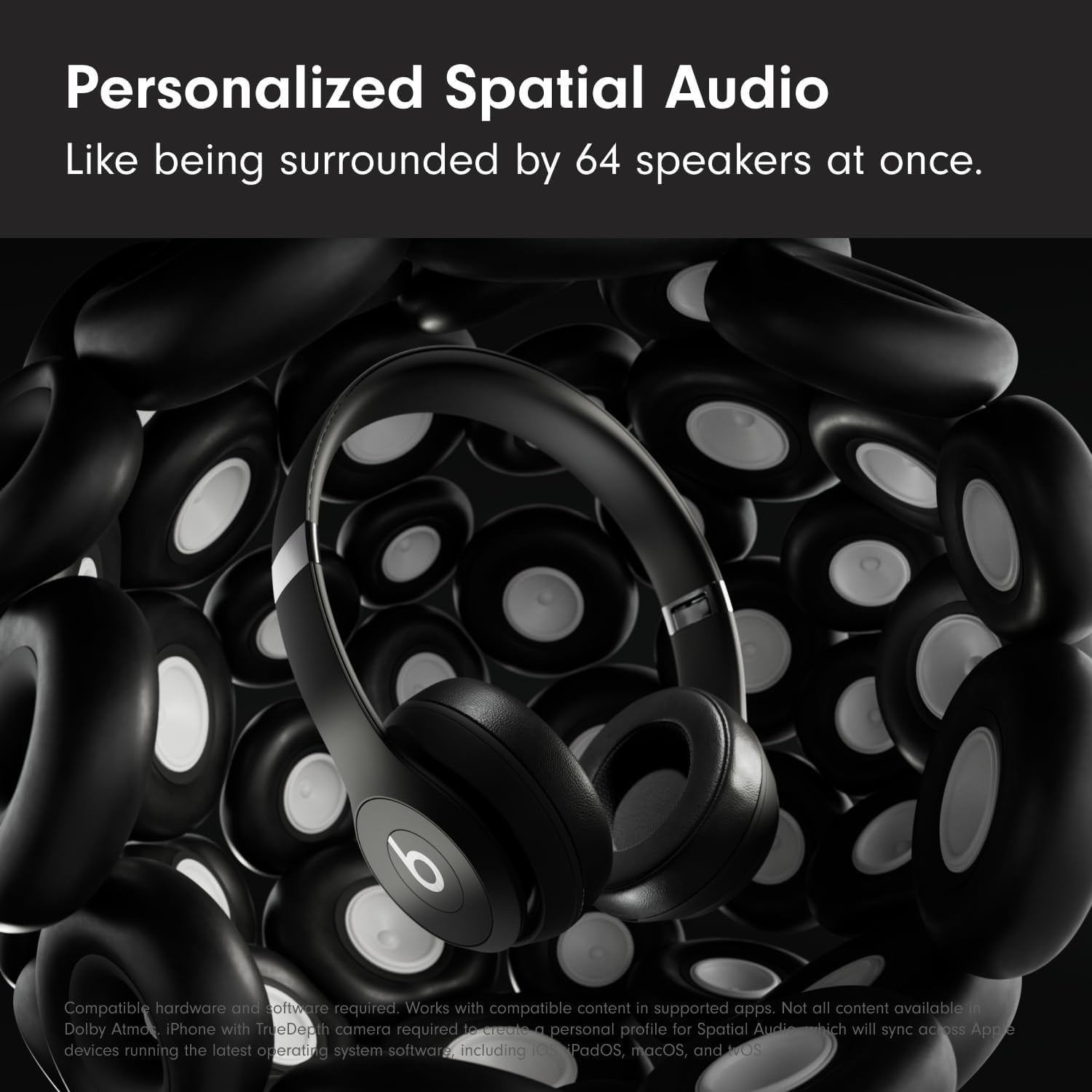 Beats by Dr. Dre Beats Solo 4 Wireless On-Ear Headphones, Smartphones Matte Black 1, 1