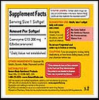 Nature Made CoQ10 200 mg Liquid Softgels 40 ea (Pack of 3)