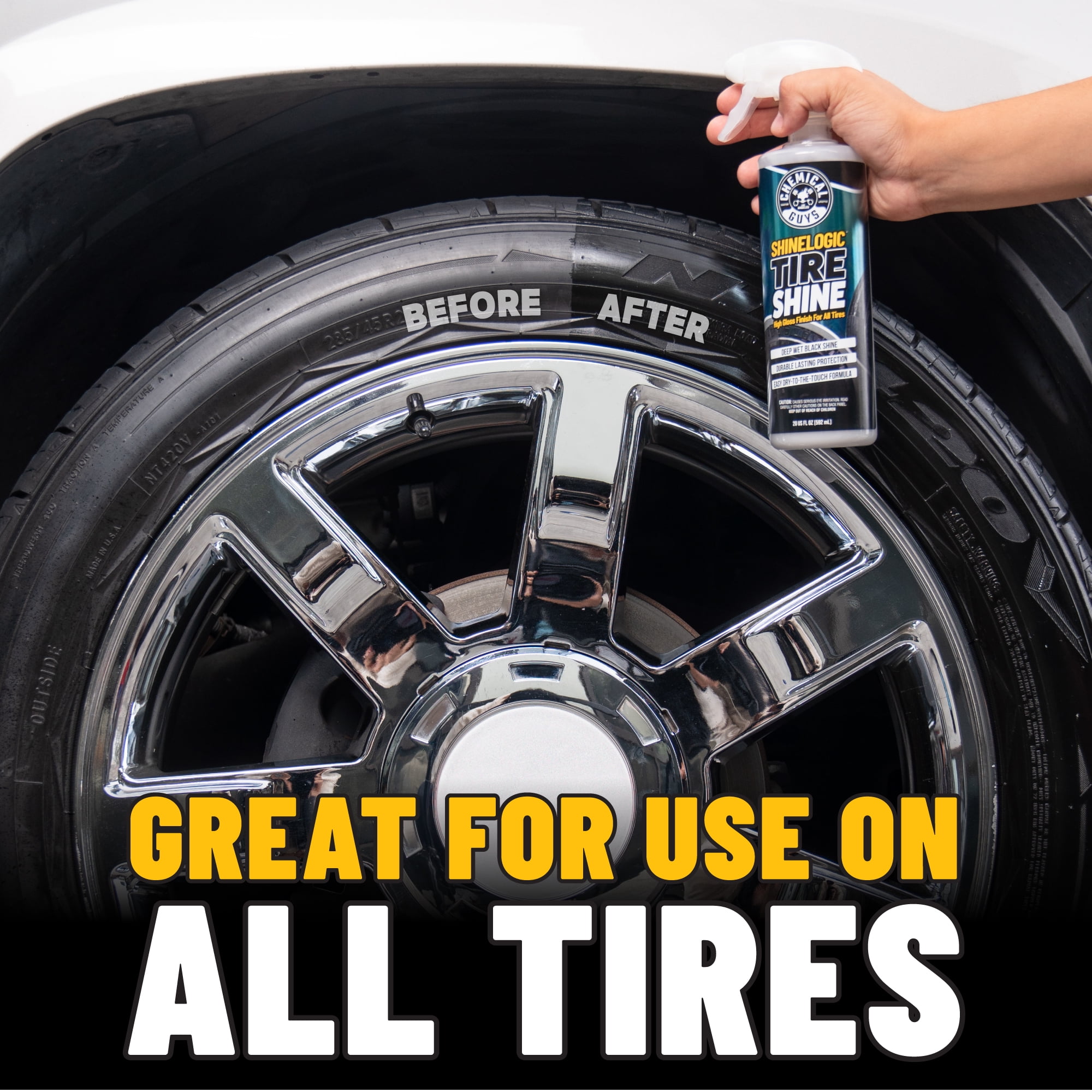 (2 pack) Chemical Guys ShineLogic TVD12020 Tire Shine Bonus Size  (20 oz.)