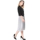 thumbnail image 4 of Chaqueta Corta Casual de Negocios Allegra K sin cuello para Mujer Negro XS, 4 of 6
