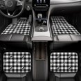 thumbnail image 7 of Pofeuu Black Tartan Plaid Print Car Foot Mat Set of 4 Pieces - All-Weather Full Set Floor Mats for Cars Trucks SUVs, 7 of 7