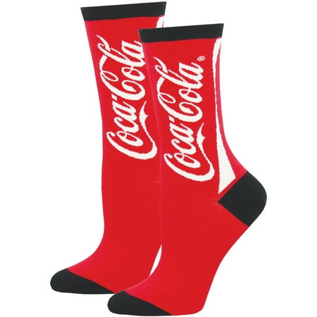 Coca Cola Script Logo Red Crew Socks - Refresh Your Feet - Cotton